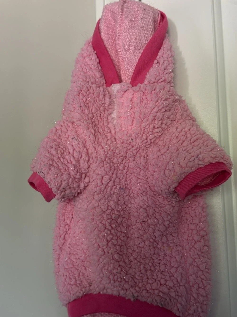 Pet Pink Fleece Princess Hoodie